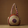  Handcrafted Multipurpose Jute Round Hand Bag 