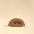 Handcrafted natural water hyacinth reed hand embroidered