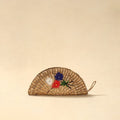 Handcrafted natural water hyacinth reed hand embroidered