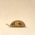 Handcrafted natural water hyacinth reed hand embroidered