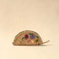 Handcrafted natural water hyacinth reed hand embroidered