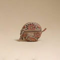 Beige - handcrafted quilted kalamkari block printed fabric