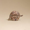 Beige - handcrafted quilted kalamkari block printed fabric