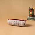 Handcrafted quilted pencil pouch 06
