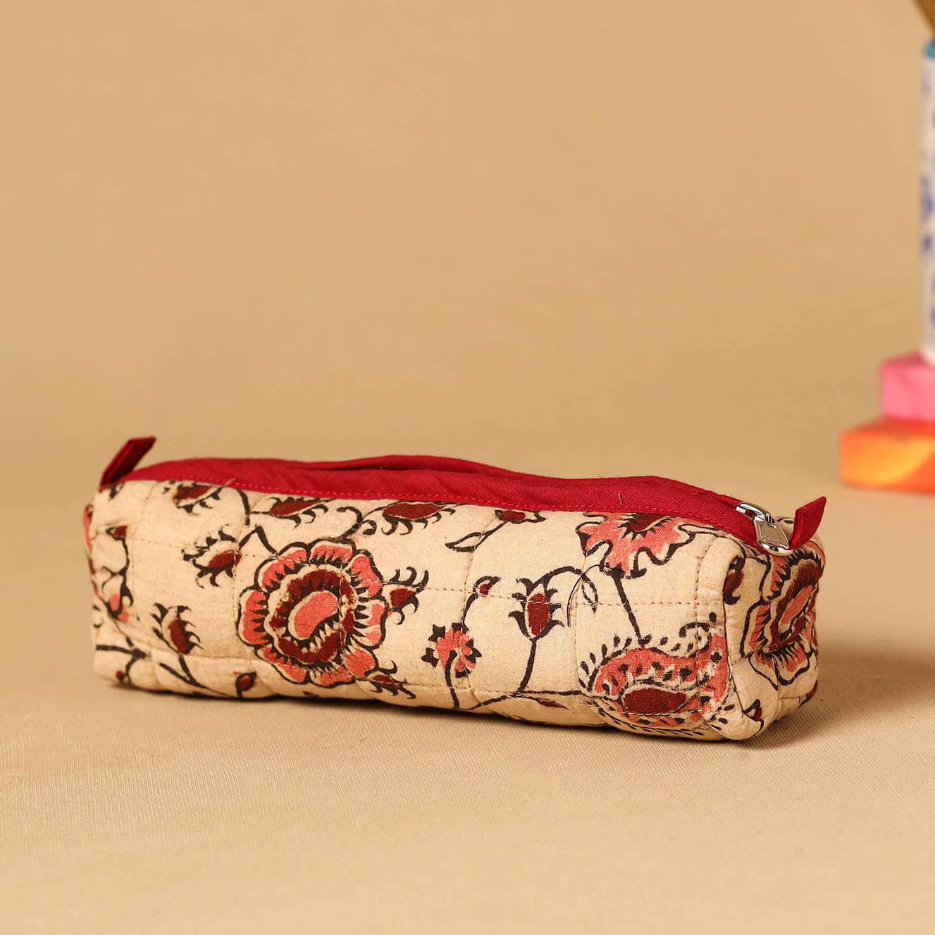 Handcrafted quilted pencil pouch 10