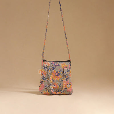 Handcrafted quilted sling bag 05