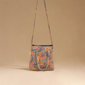 Handcrafted quilted sling bag 05