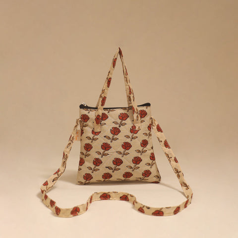 Handcrafted quilted sling bag 08