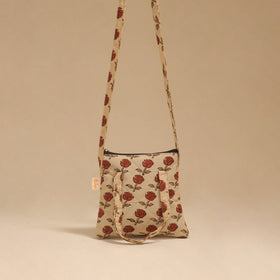 Handcrafted quilted sling bag 08