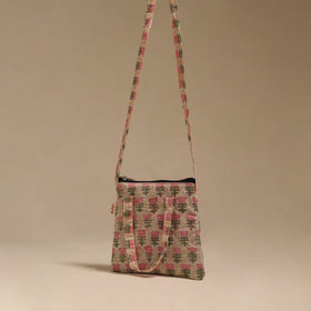 Handcrafted quilted sling bag 11