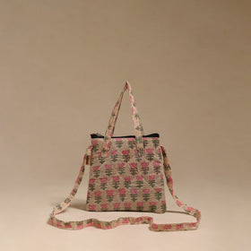 Handcrafted quilted sling bag 11