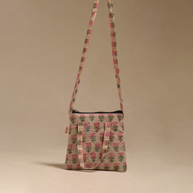 Handcrafted quilted sling bag 11