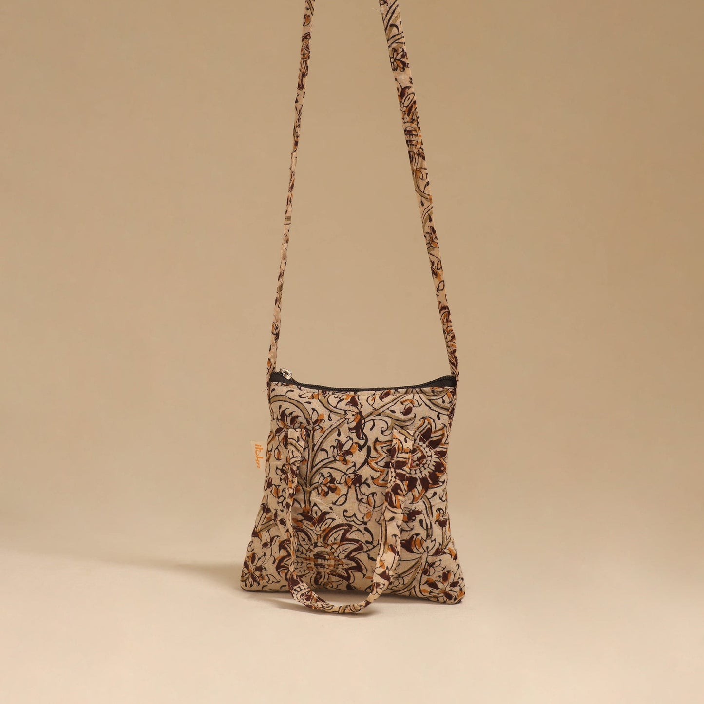 Handcrafted quilted sling bag 12