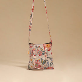Handcrafted quilted sling bag 13