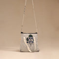 Handcrafted quilted sling bag 13