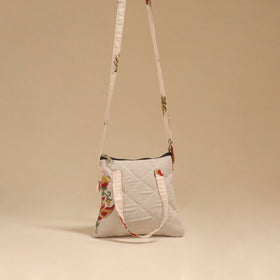 Handcrafted quilted sling bag 15