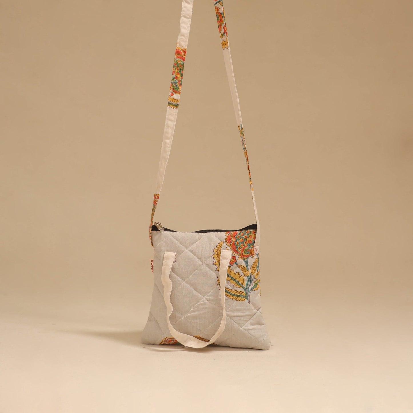 Handcrafted quilted sling bag 33