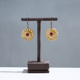  Handcrafted Round Shaped Bamboo Earrings 