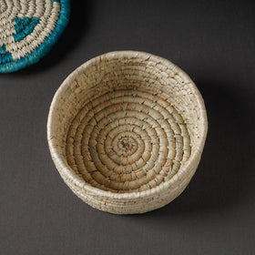 Handcrafted Sabai Grass Beige Multipurpose Container Box (8 x 8 in)