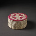 Handcrafted Sabai Grass Beige Multipurpose Container Box (8 x 8 in)