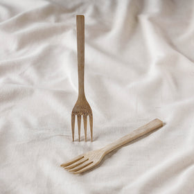  Beige Handcrafted Wooden Fork Online iTokri.com 03