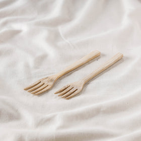  Beige Handcrafted Wooden Fork Online iTokri.com 04