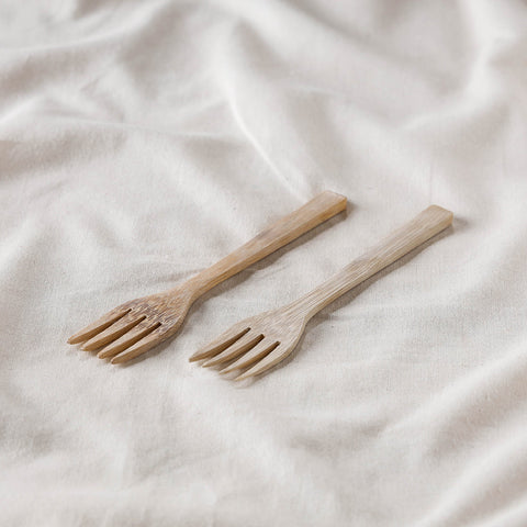  Beige Handcrafted Wooden Fork Online iTokri.com 02