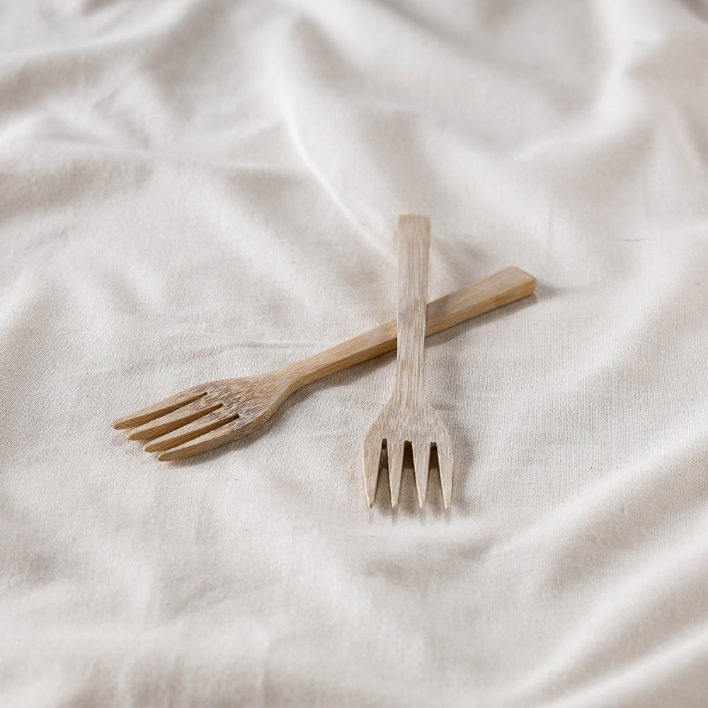  Beige Handcrafted Wooden Fork Online iTokri.com 02