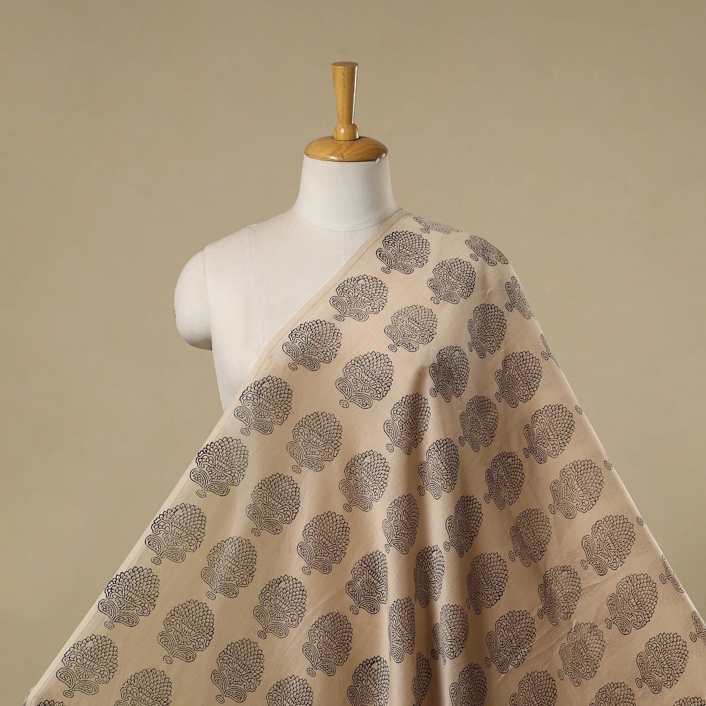 Handloom chanderi silk natural dyed bagh fabric 14