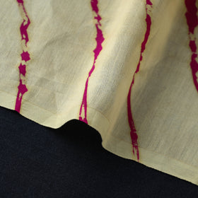 Beige - handloom chanderi silk tie-dye leheriya fabric 19