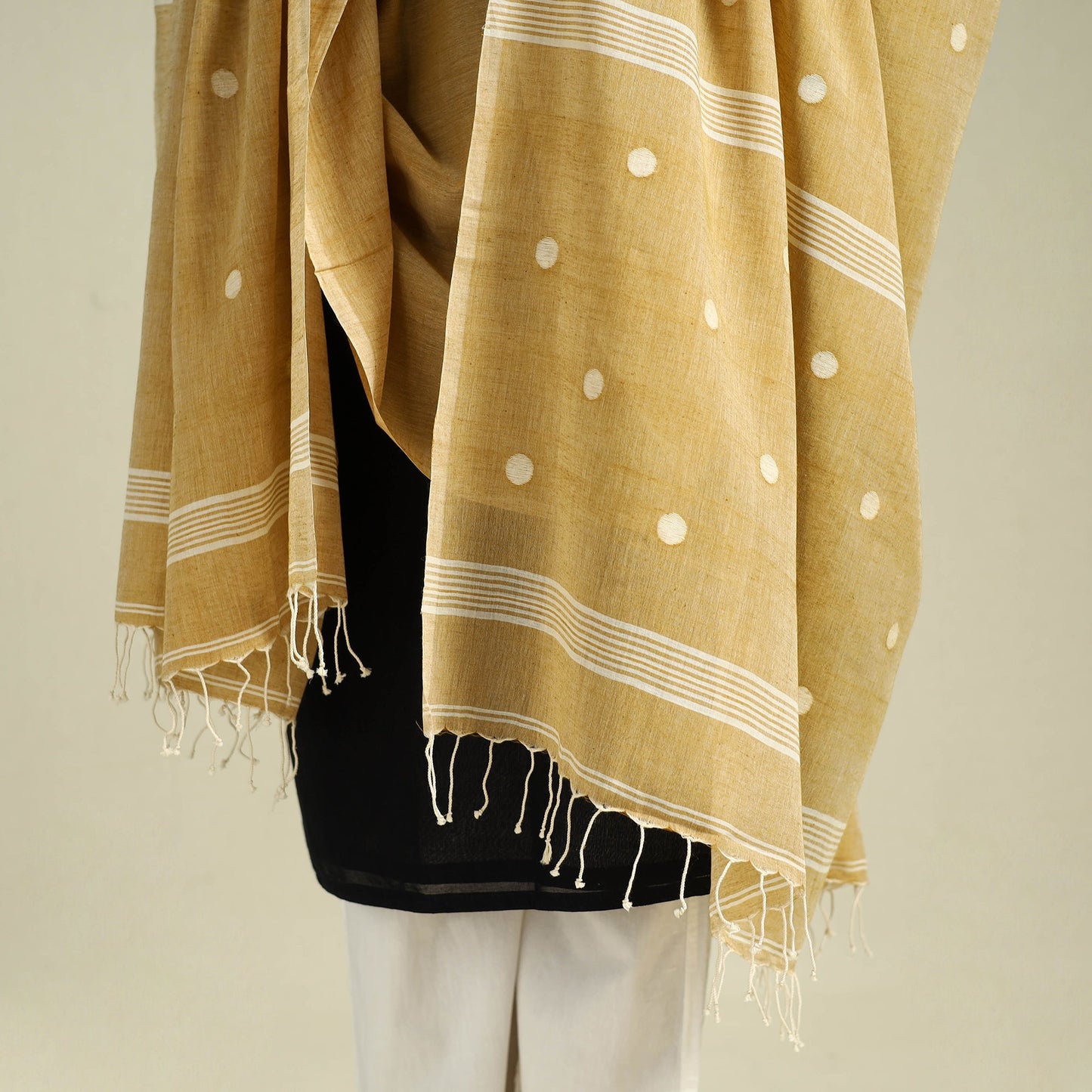  Handloom Cotton Burdwan Jamdani Dupatta