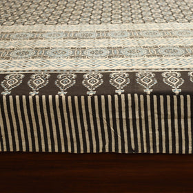 Beige - handloom cotton double bed sheet (108 x 90 in) 10