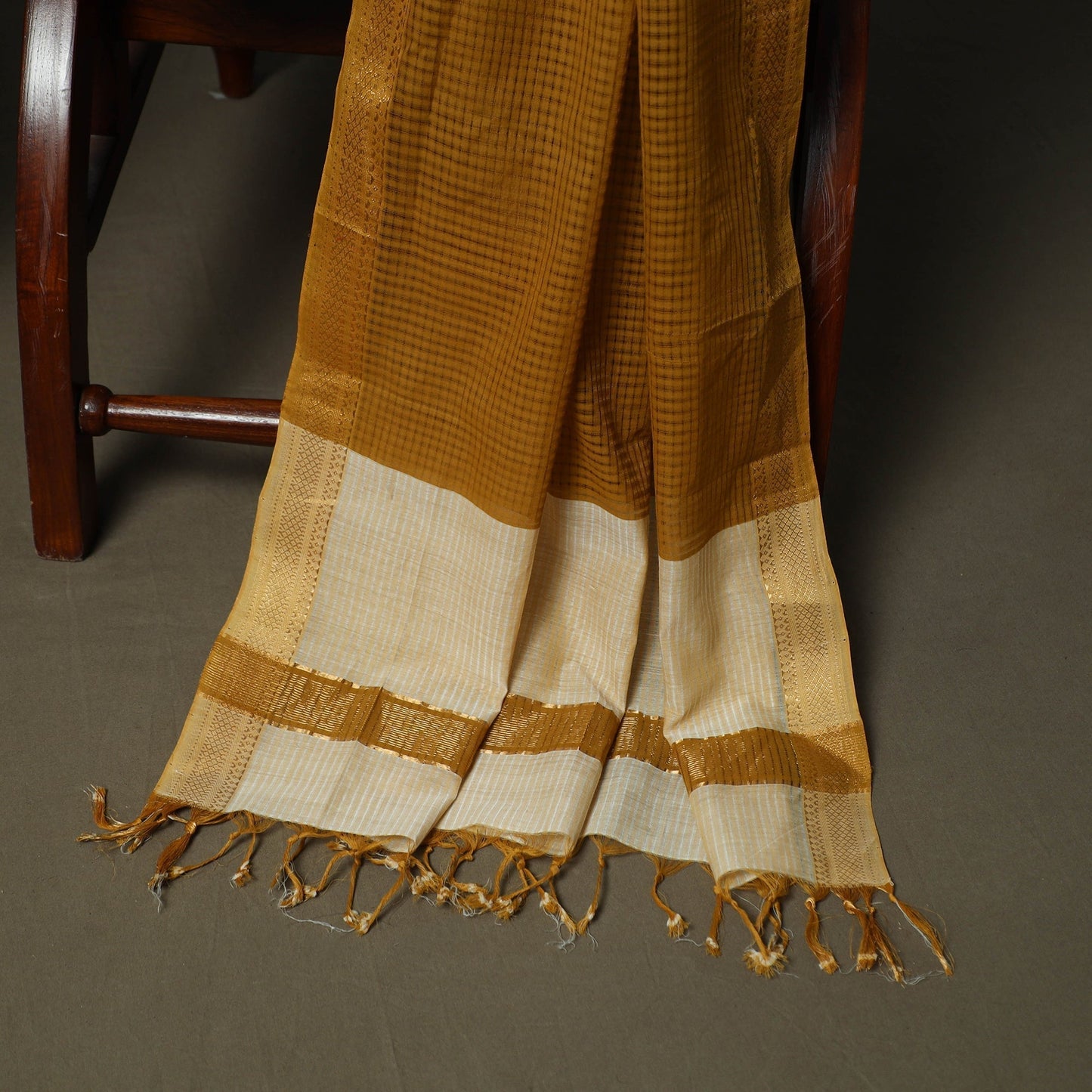Handloom cotton mangalagiri 3pc unstitched dress material