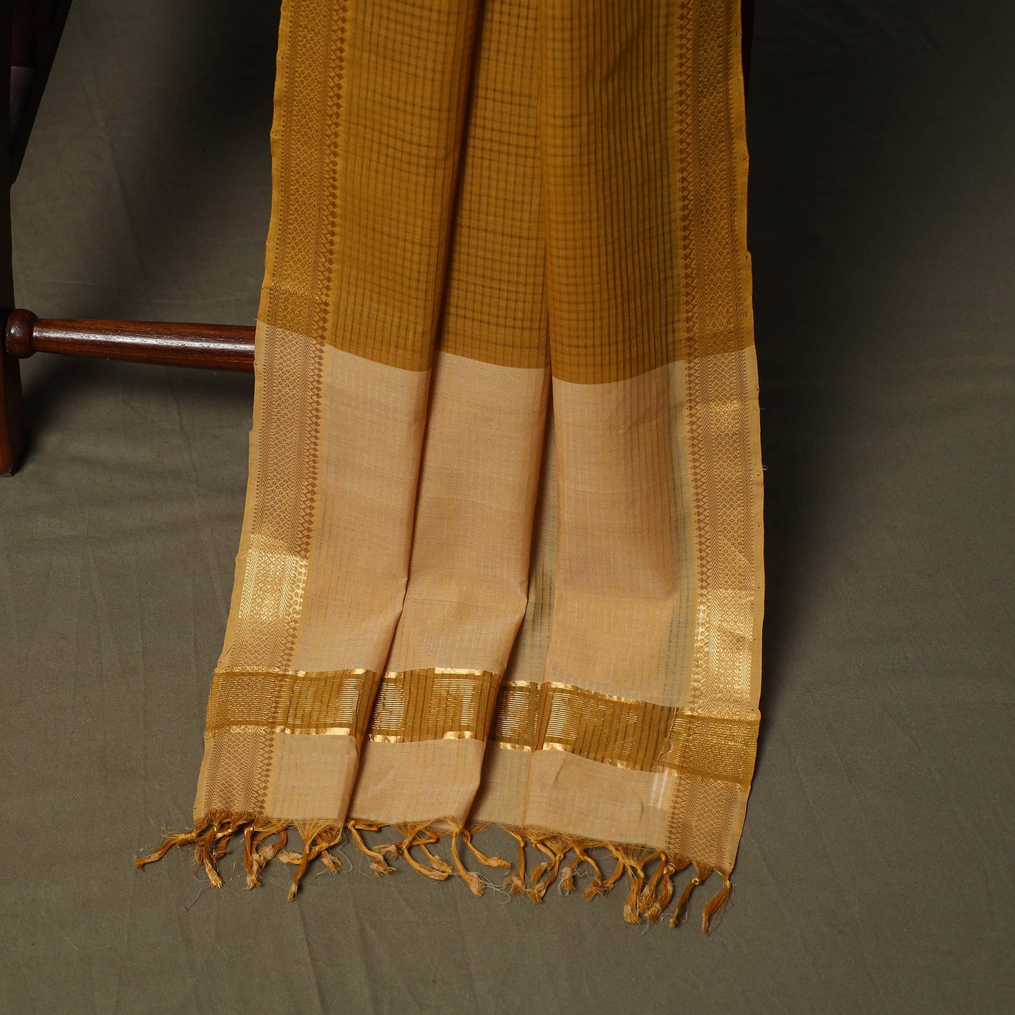 Handloom cotton mangalagiri 3pc unstitched dress material