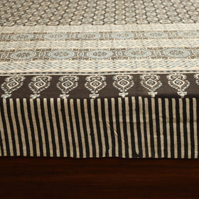 Beige - handloom cotton double bed sheet (108 x 90 in) 10