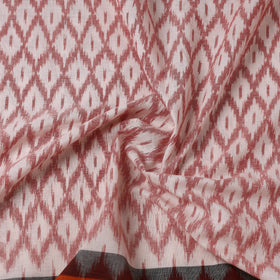 Buy Beige Handloom Cotton Pochampally Double Ikat Fabric