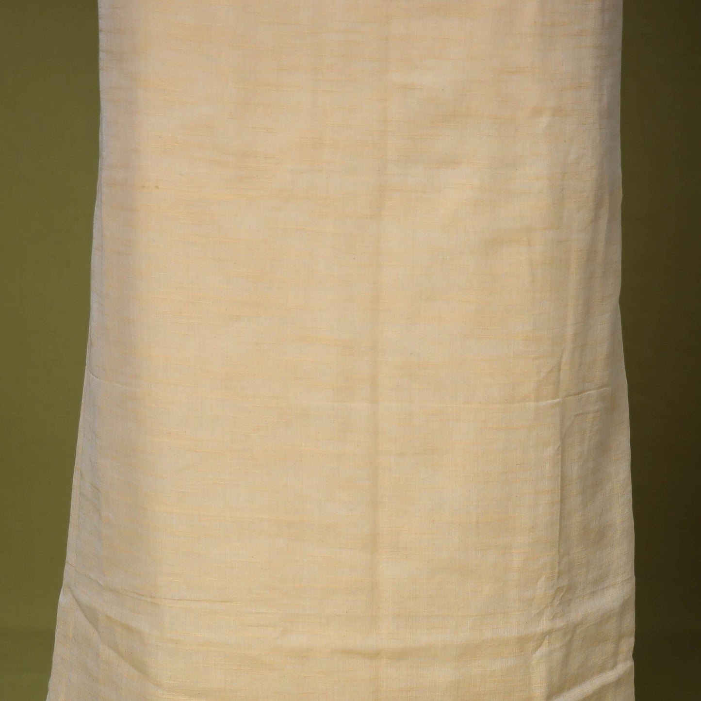 Beige - handloom cotton unstitched phulia jamdani kurta