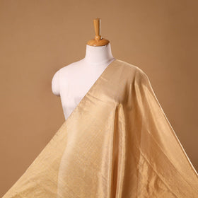 Handloom full tissue gold zari double tone chanderi silk