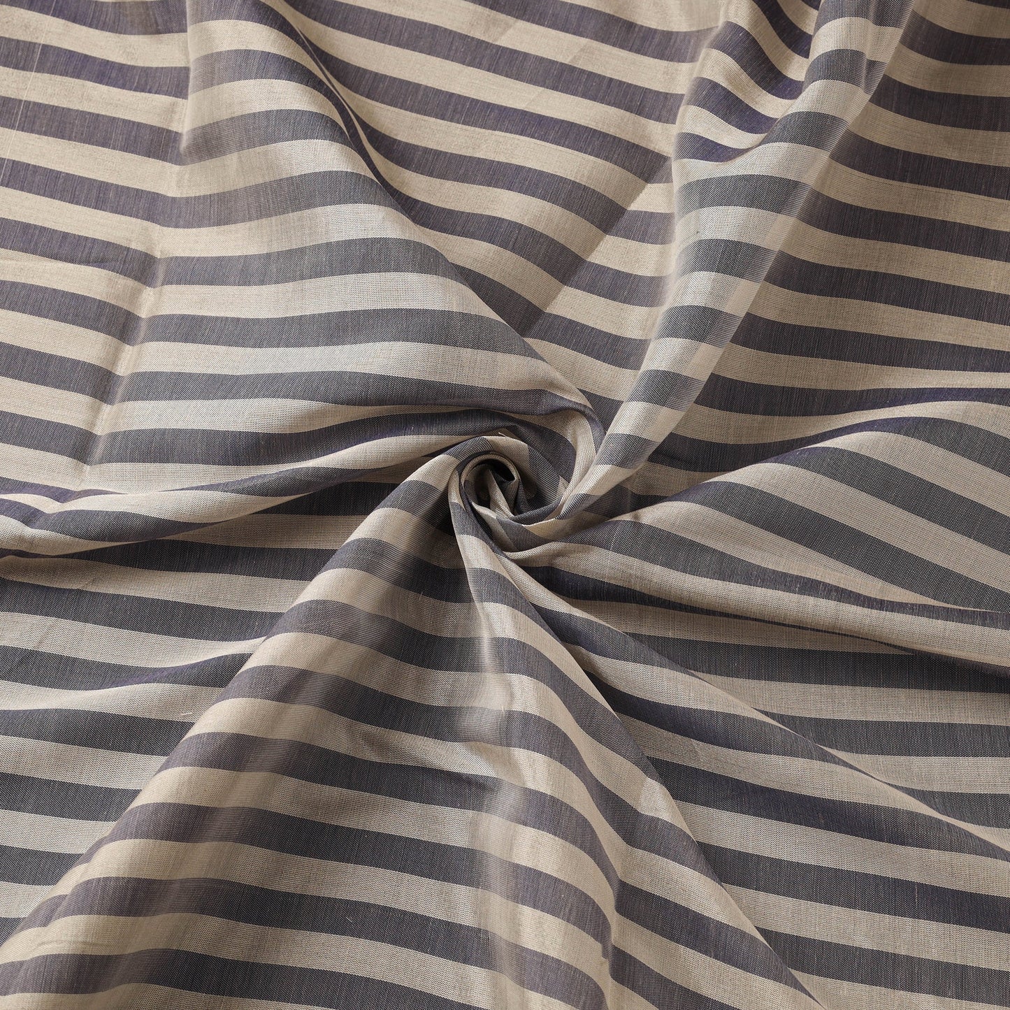 Handloom full tissue silver zari stripes chanderi silk