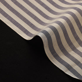 Handloom full tissue silver zari stripes chanderi silk