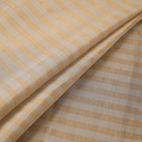 Handloom full tissue silver zari stripes chanderi silk