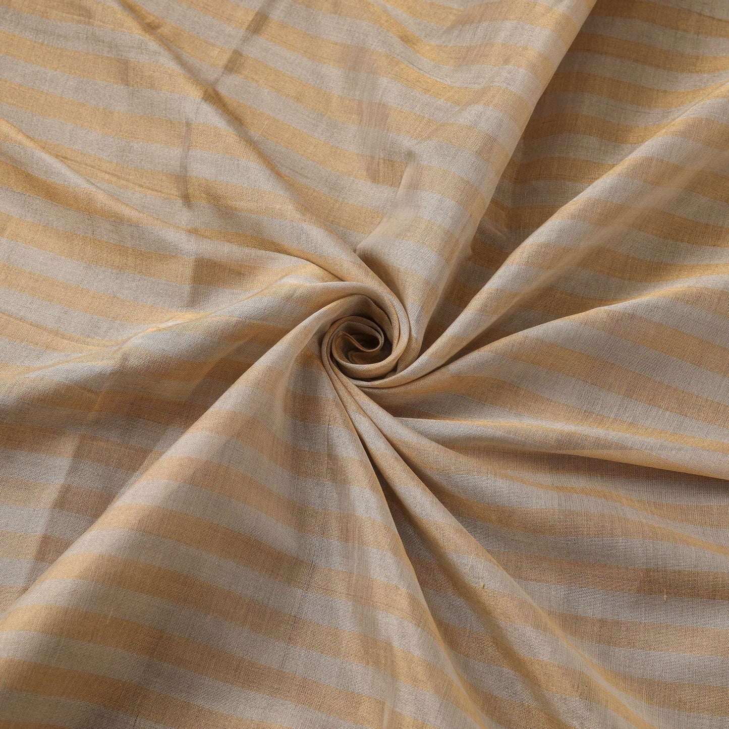 Handloom full tissue silver zari stripes chanderi silk