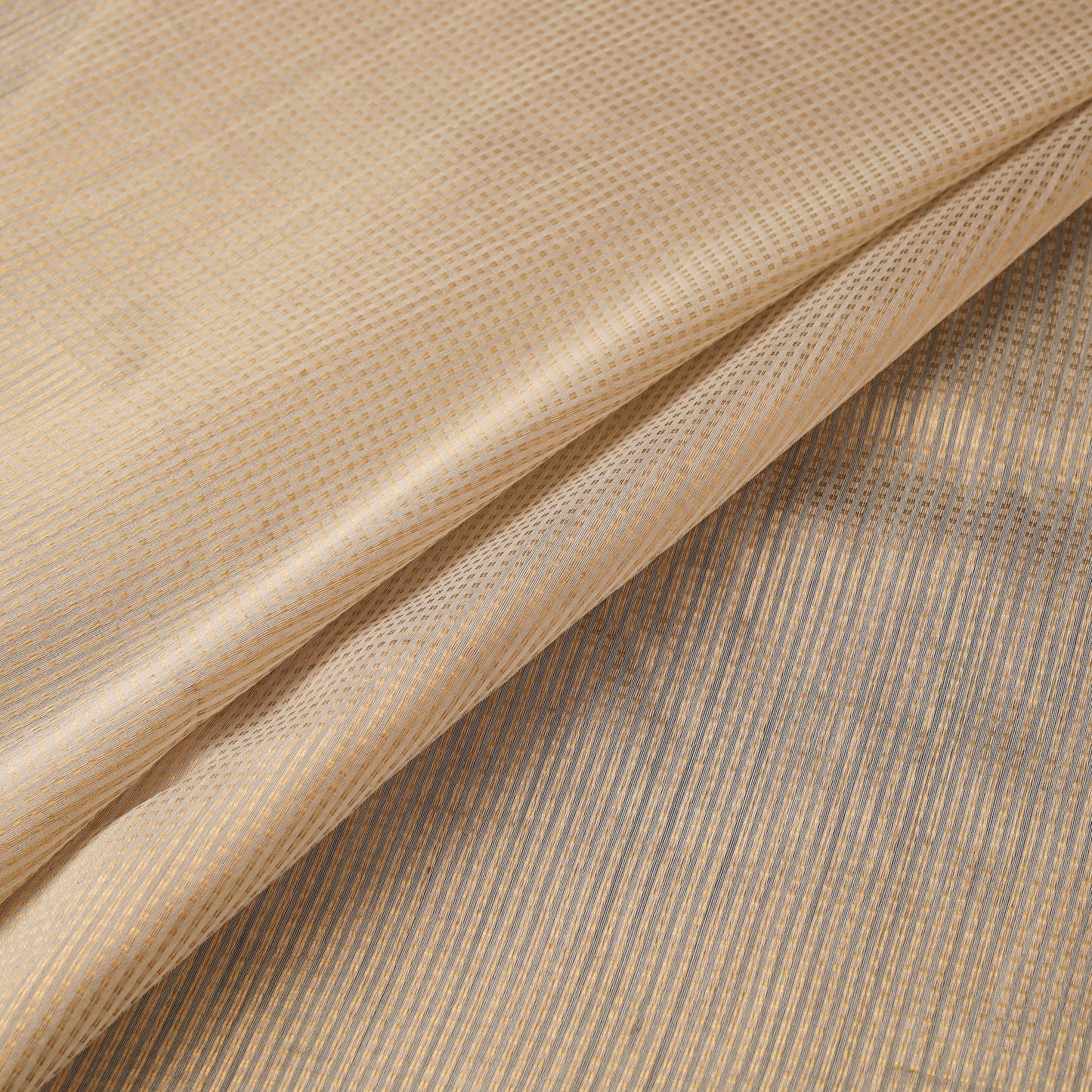 Handloom gold zari work chanderi silk fabric 41