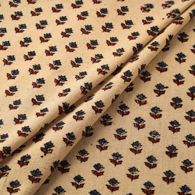 Handloom kala cotton natural dyed fabric 02 - handcrafted