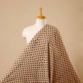 Handloom kala cotton natural dyed fabric 02 - handcrafted