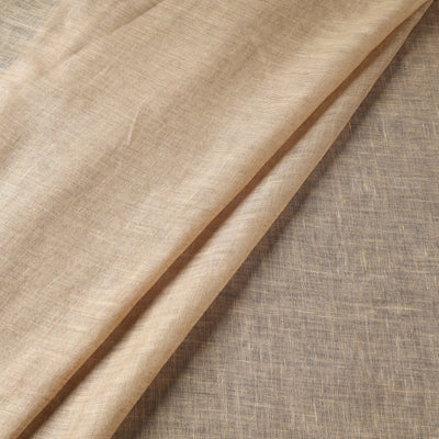 Beige - handloom linen bhagalpuri fabric 03 - handcrafted