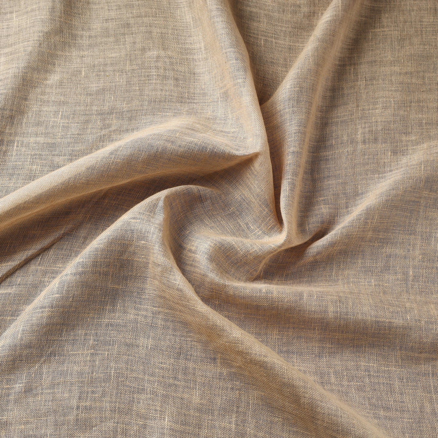 Beige - handloom linen bhagalpuri fabric 03 - handcrafted