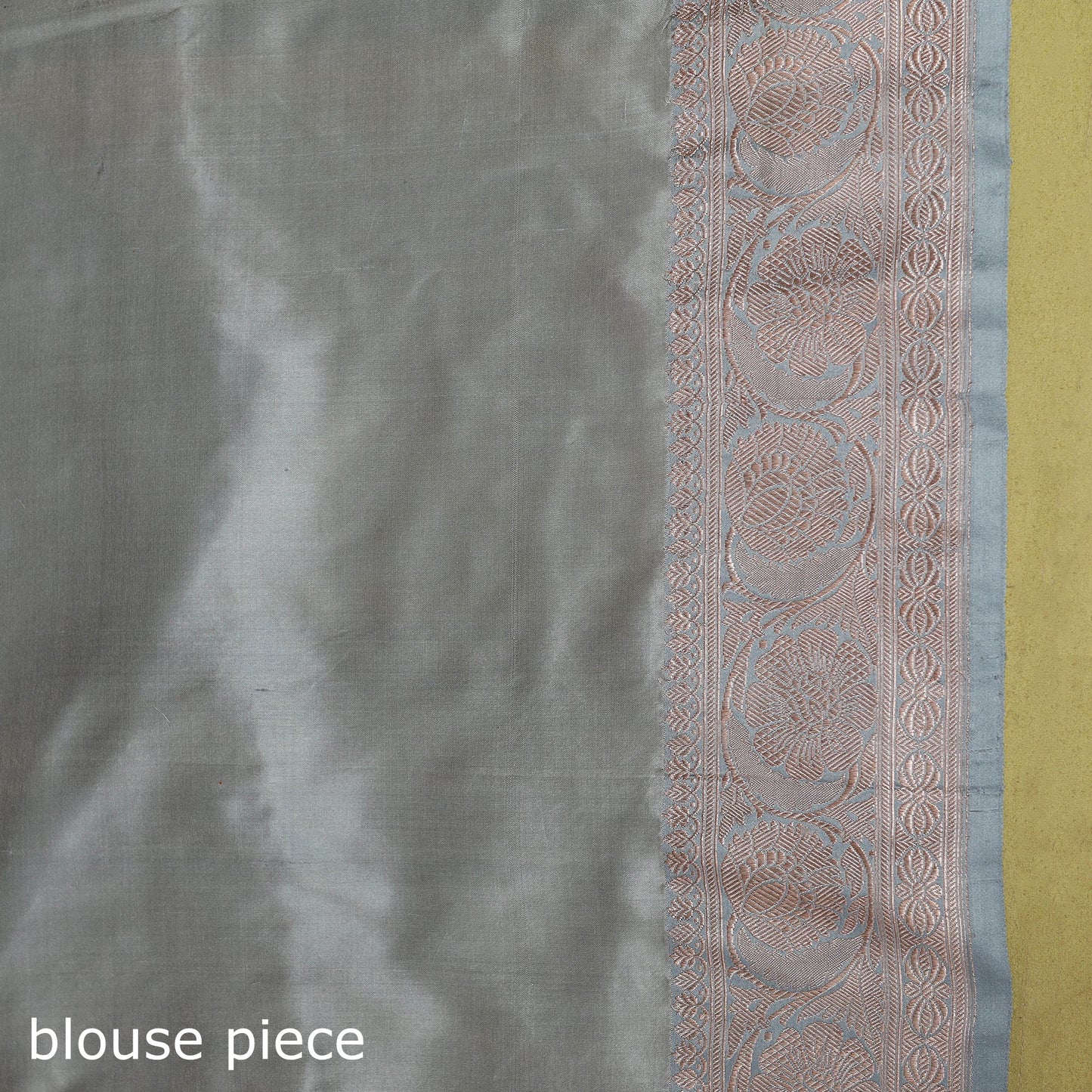 Beige - handloom pure katan silk kaduwa zari buti banarasi