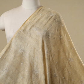 Handloom pure tussar silk kantha work fabric 13