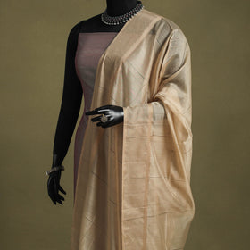 Beige - handloom silk cotton maheshwari dupatta 65